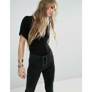 Free People Me Oh My V-Neck Bodysuit